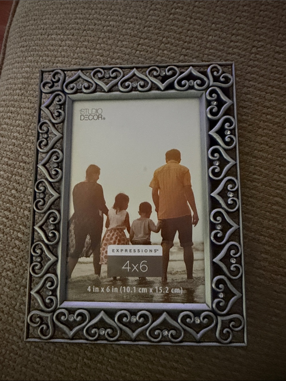 Studio Decor Silver Ornate Heart 4x6 Picture Frame